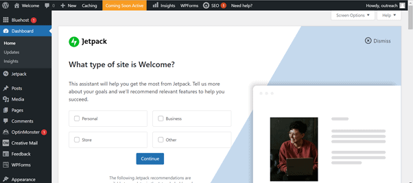 WordPress blog with Bluehost