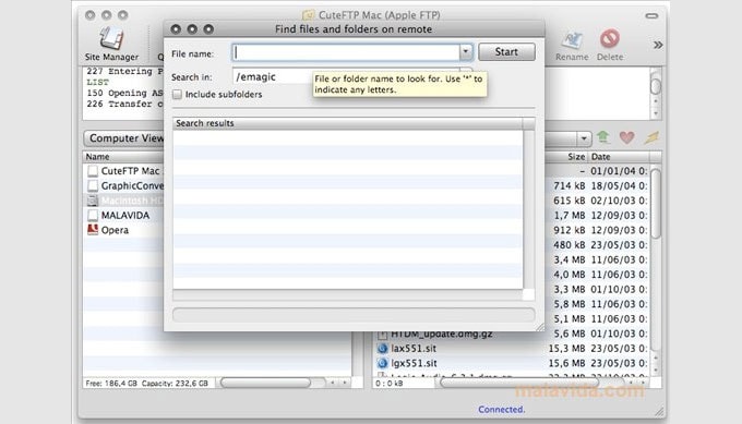 Cute FTP client for mac