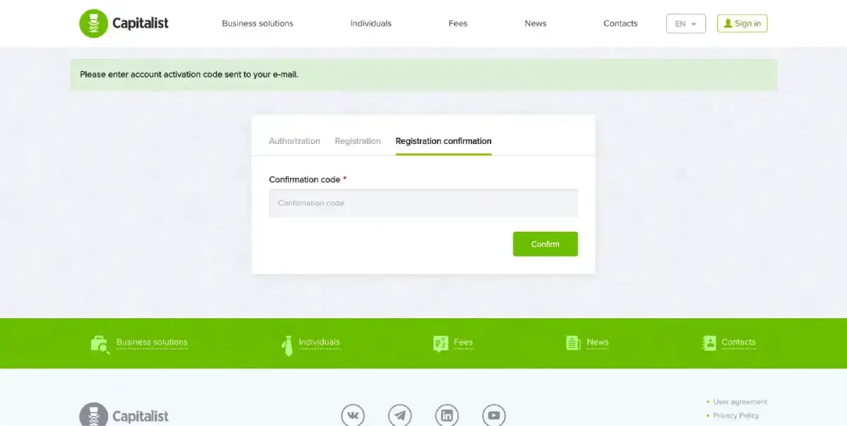 capitalist.net review step3 confirm email