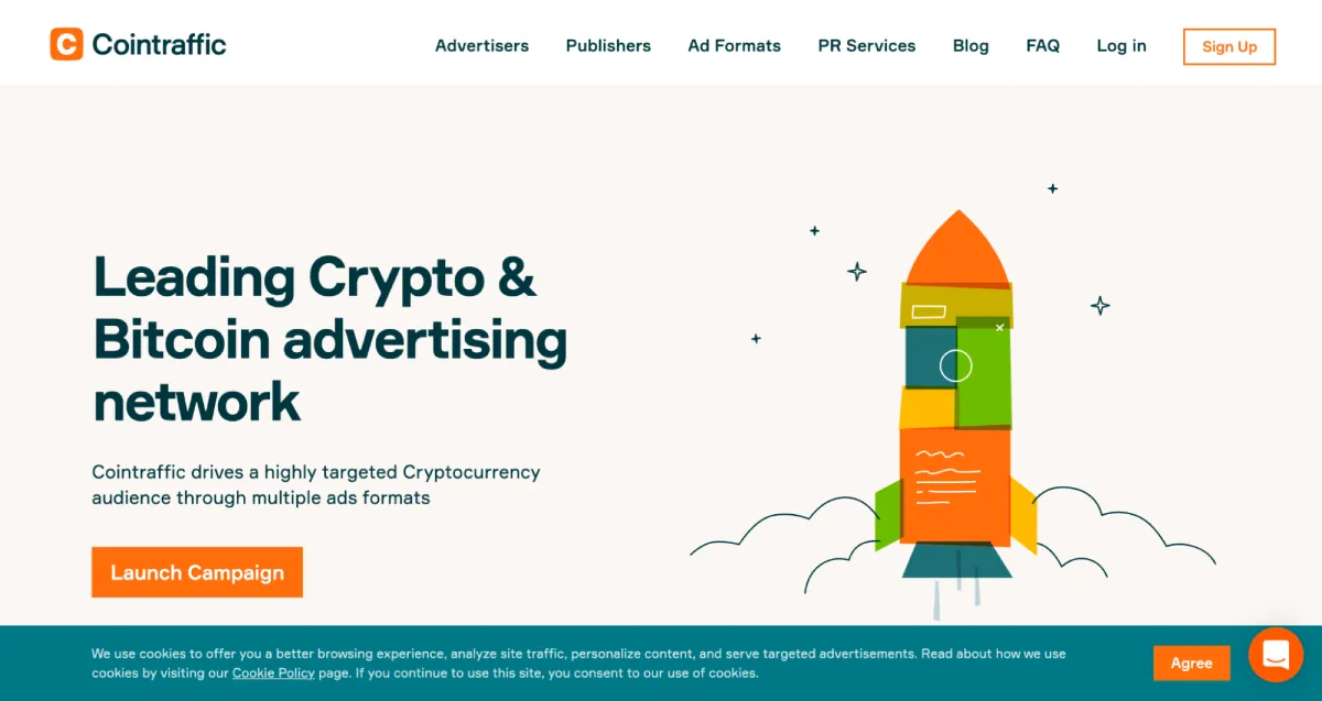 cointraffic crypto and bitcoin advertising network