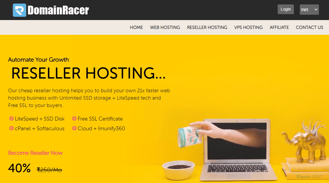 domainracer reseller hosting