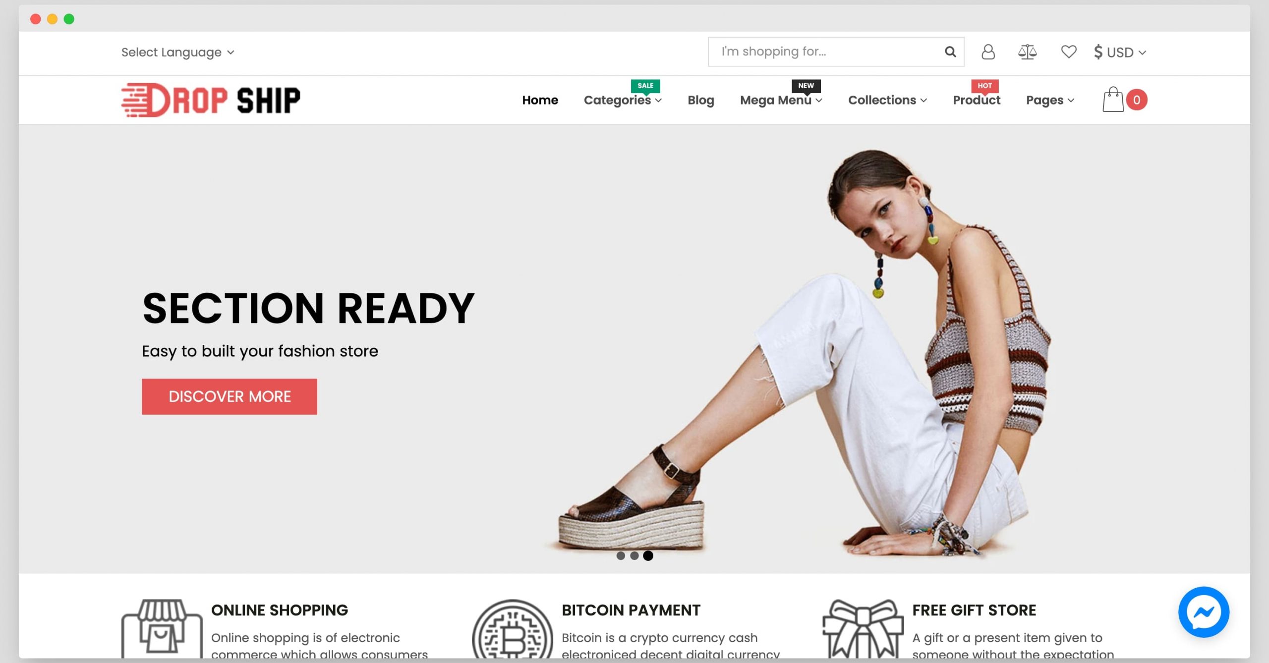 dropshipping shopify responsive multipurpose theme