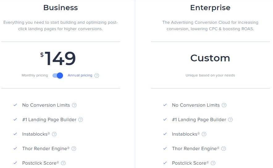 instapage-pricing