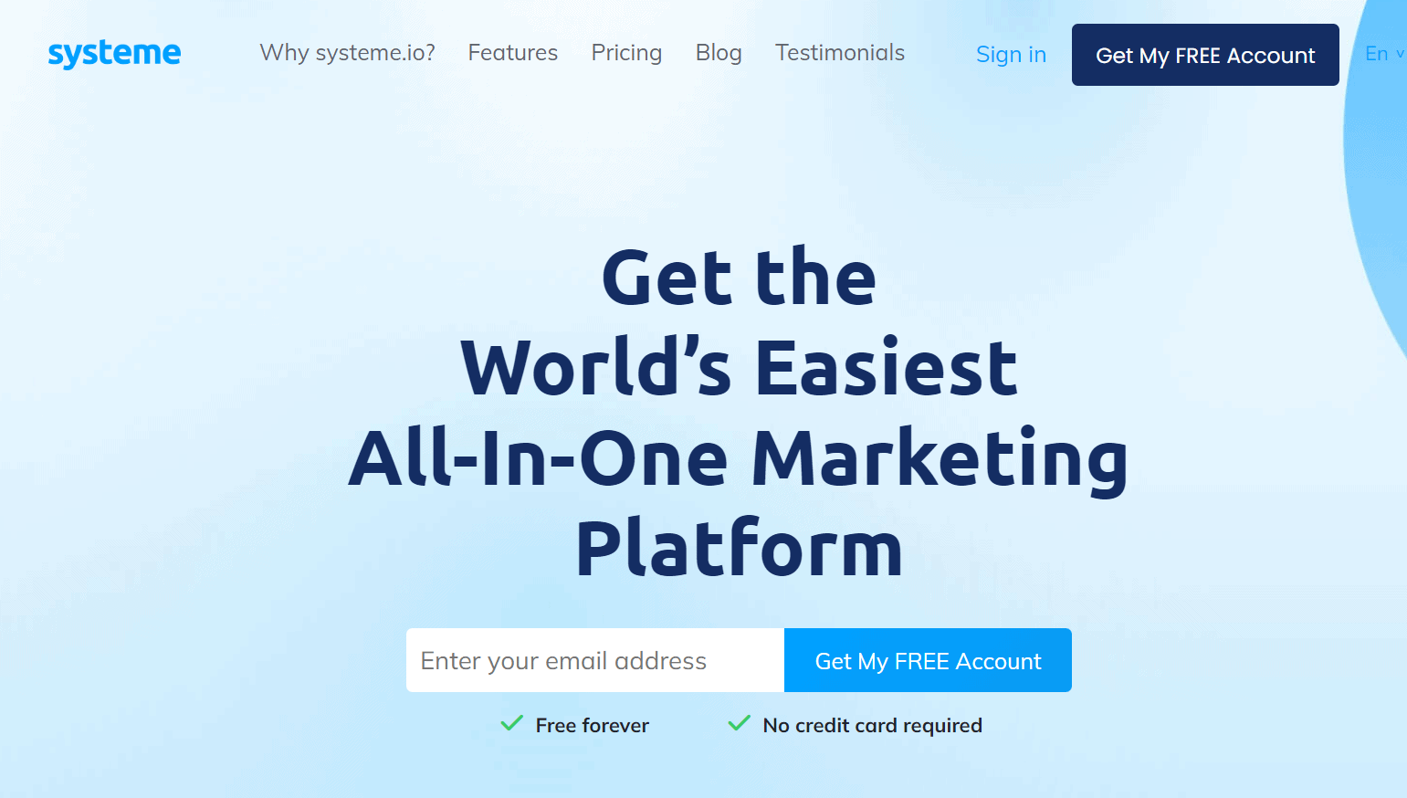 systeme all in one marketing platform